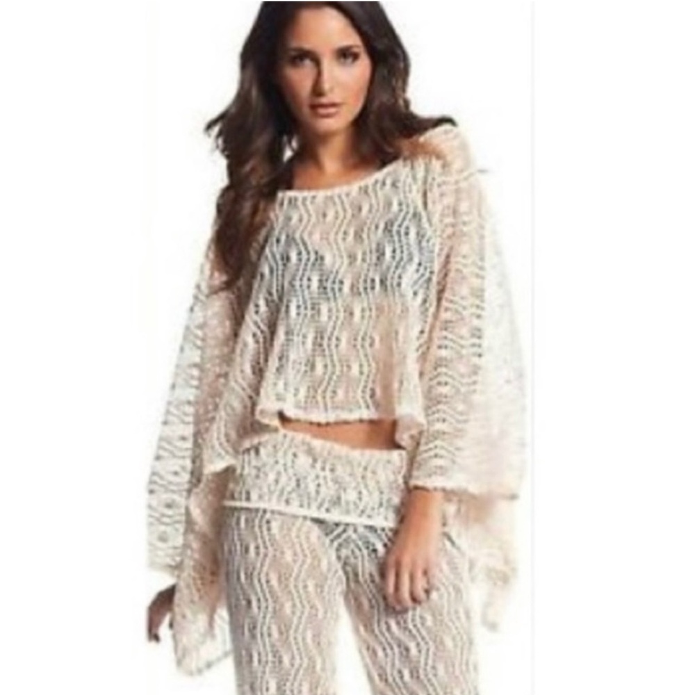 Elan Beach Crochet Pants - Cream Size XS
